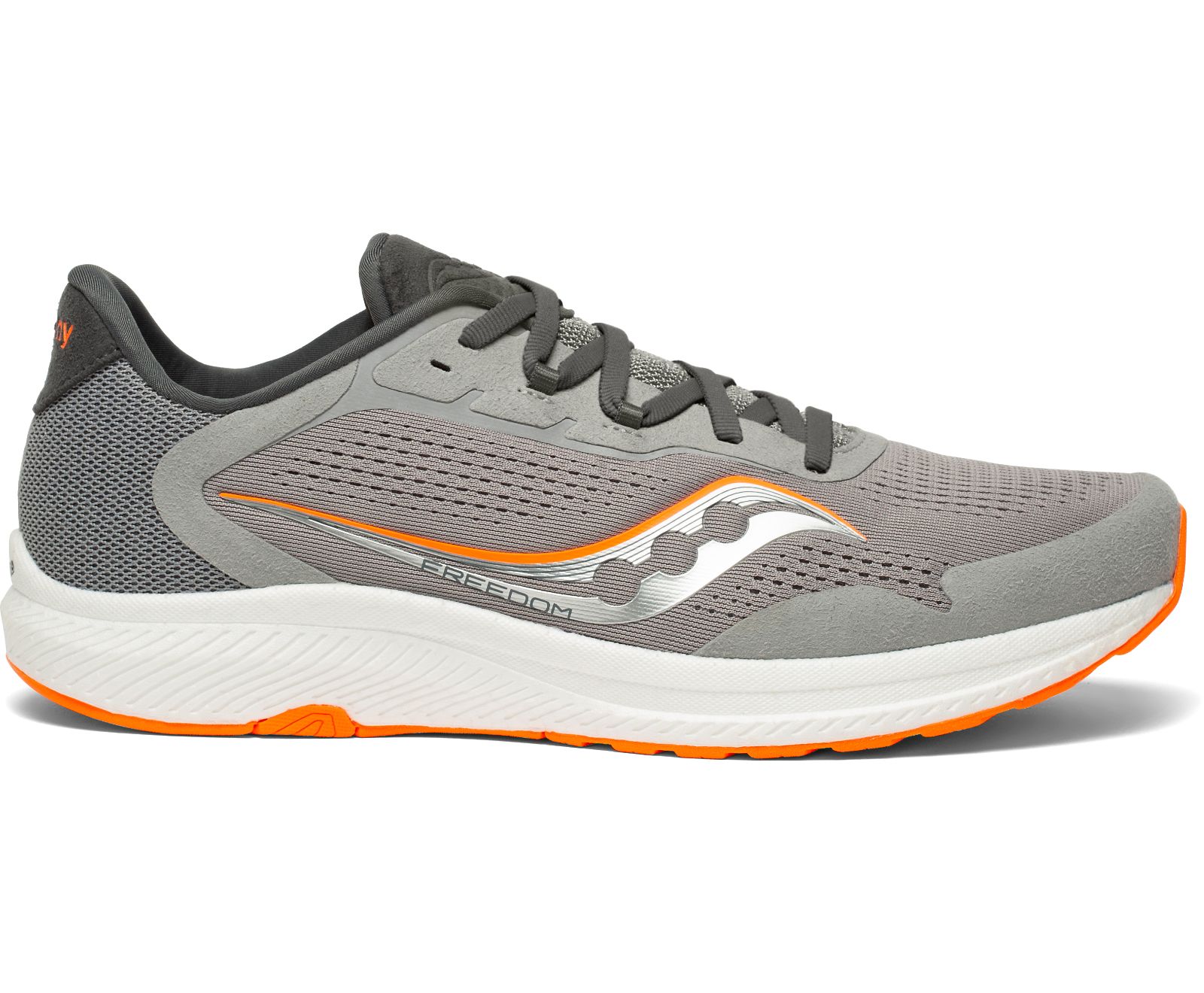 Saucony Freedom 4 Men's Running Shoes Grey / Orange | Canada 484HAPK